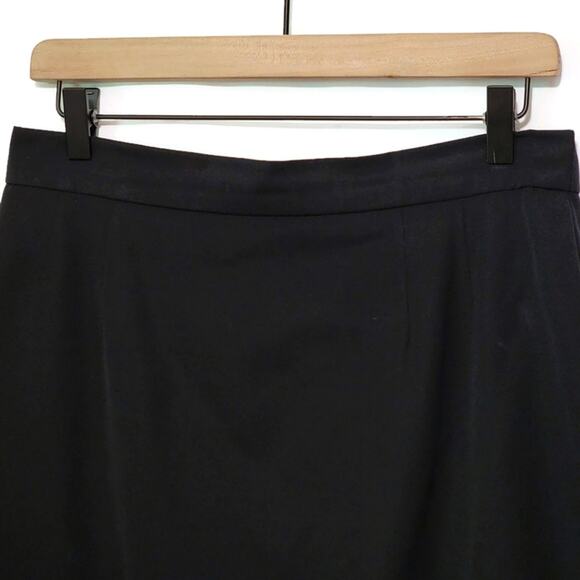Escada Margaretha Ley Wool Pencil Midi Skirt Vintage Black EU 42 US 10 Tailored - Picture 3 of 15